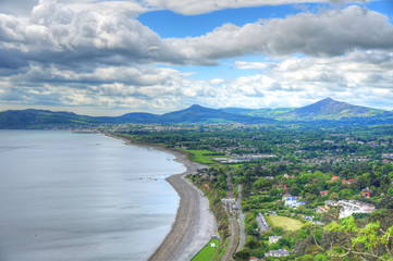 The view from Killiney Hill in Dublin, Ireland.