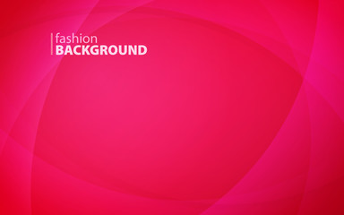 Abstract background of curved lines in red colors with empty copyspace to enter your text. Curvaceous lines with blur gradient effect. Vector illustration.