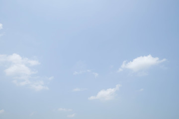Clouds in the blue sky on a sunny day