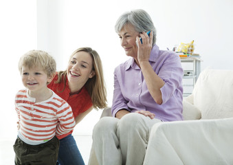 Family indoors