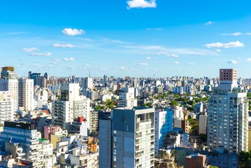 Foto op Canvas Uitzicht op de skyline van Buenos Aires op een zonnige dag © Spectral-Design