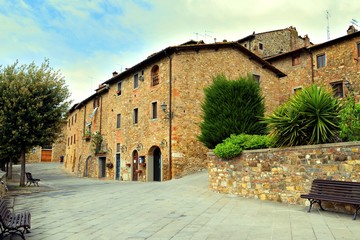 Barberino Val d'Elsa, vecchio borgo medievale in Toscana, Italia