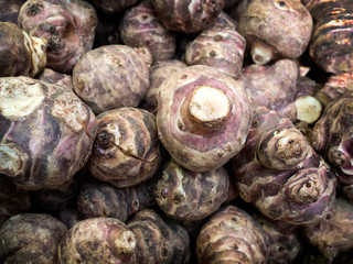 Jerusalem arthichokes ready to cook