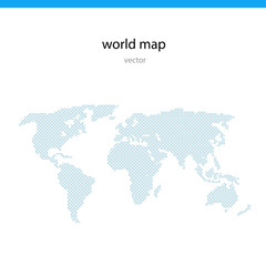 World map triangles vector illustration