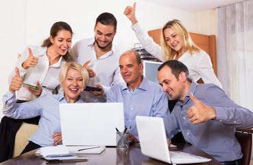 Fototapeta premium Business people having break