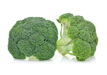 Vegetables broccoli isolated on white background
