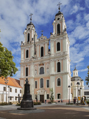 Fototapeta na wymiar Church in in Vilnius, Lithuania