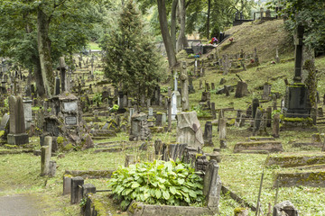 Fototapeta na wymiar Rasos Cemetery in Vilnius, Lithuania 