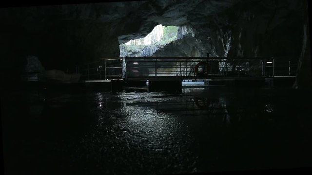 The railings on the panton way in the big cave