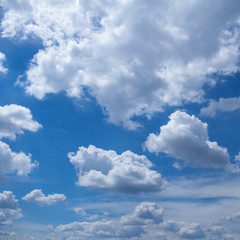 Naklejka na ściany i meble white clouds blue sky