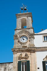 Fototapeta na wymiar Clocktower. Martina Franca. Puglia. Italy. 