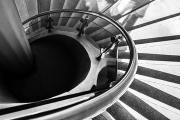 Steps of the spiral staircase