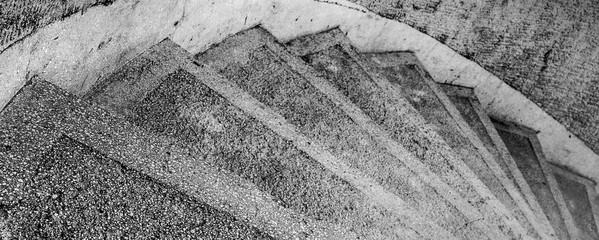 Steps of the spiral staircase