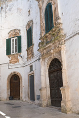 Fototapeta na wymiar Motolese palace. Martina Franca. Puglia. Italy. 