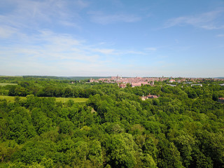 Fototapeta na wymiar Stadtpanorama Rothenburg ob der Tauber