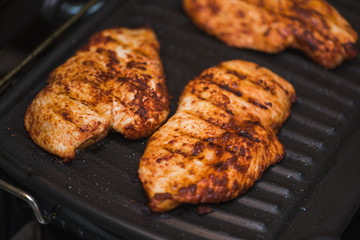 tasty bbq grilled chicken fillets