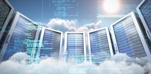 Composite image of image of data