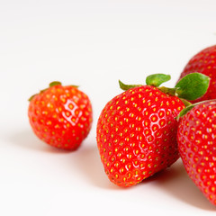 Strawberry on white background