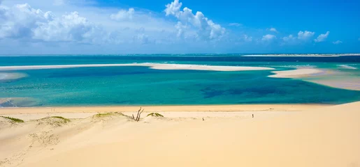 Tuinposter Eiland Bazaruto island with sand dunes