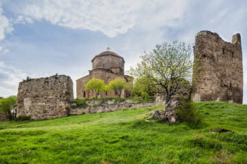 Fototapeta na wymiar Ancient castle against the blue sky. Georgia.