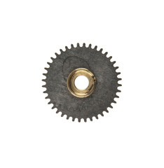 Old gear isolated on white background