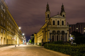 Fototapeta na wymiar Church of St. Andrew in Warsaw, Poland