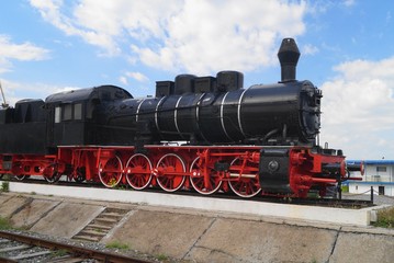 Obraz premium Old steam engine train, Romania