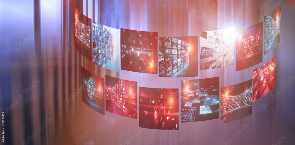 Poster composite image of composite image of various device screens