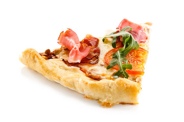 Pizza on white background 