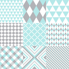 Set of geometric patterns