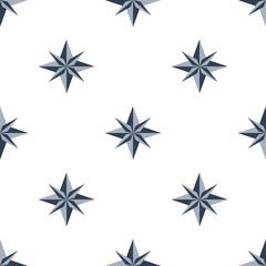 Nautical templates seamless pattern marine sea anchor design emblems graphics vector illustration.