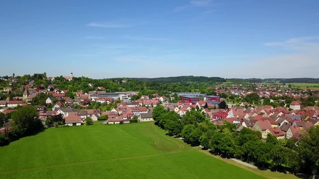 Stadtpanorama von Herrieden an der Altm&uuml;hl