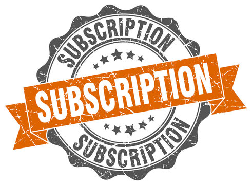 Subscription Stamp. Sign. Seal