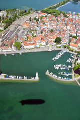 Airship shadow over Lindau © Natalia Danecker