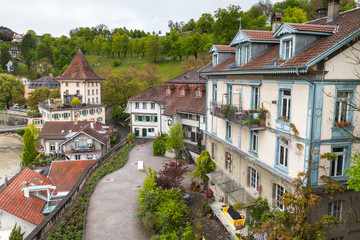 Obraz premium Old European town landscape. Bern