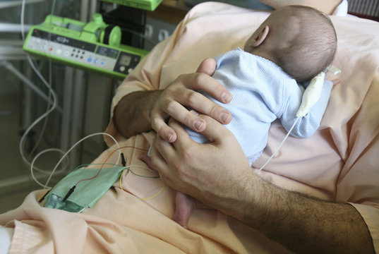 FATHER AND PREMATURE BABY