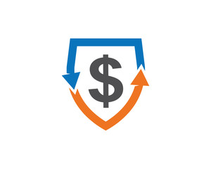 Money Changer Logo Template Design Vector, Emblem, Design Concept, Creative Symbol, Icon