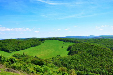 Fototapeta na wymiar Beautiful slovakian countryside nature landscape view picture