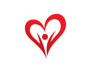 People Love Logo Template Design Vector, Emblem, Design Concept, Creative Symbol, Icon