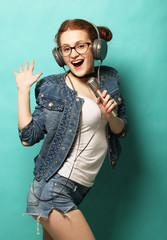 life style, happiness, emotional and people concept:  beauty hip