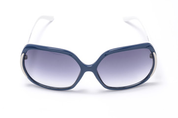 Women's sunglasses in a blue plastic frame