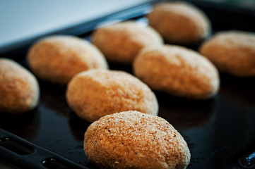 Homemade cutlets. Healthy food. chicken cutlets
