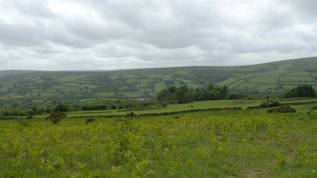 Dartmoor landscape, England countryside