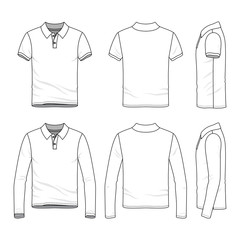 Clothing set of male golf polo shirt. - 159366708