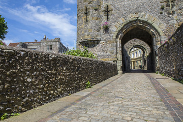 Barbican Gate at Lewes Castle in the UK. © chrisdorney