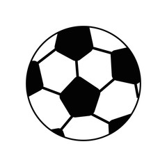 Fototapeta premium soccer ball icon over white background vector illustration