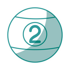 billiards ball icon over white background vector illustration