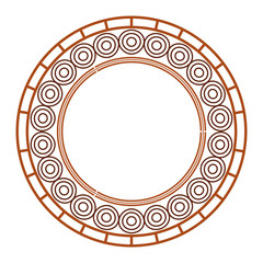 circular lace mandala style vector illustration design
