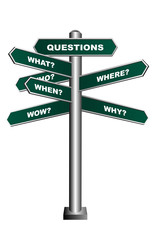Fototapeta premium questions sign