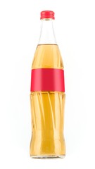 Layout bottles for soft drink on a white background with a blank label